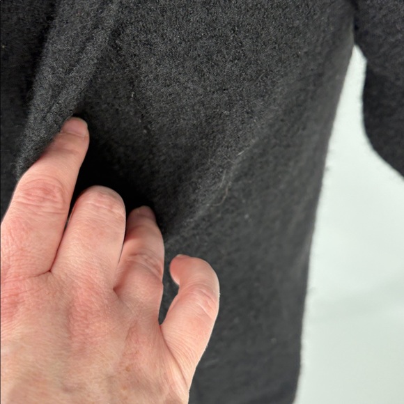 Vintage Y2K Carson Womens Black Boiled Wool Embroidered Dresscoat Size M - Picture 9 of 16